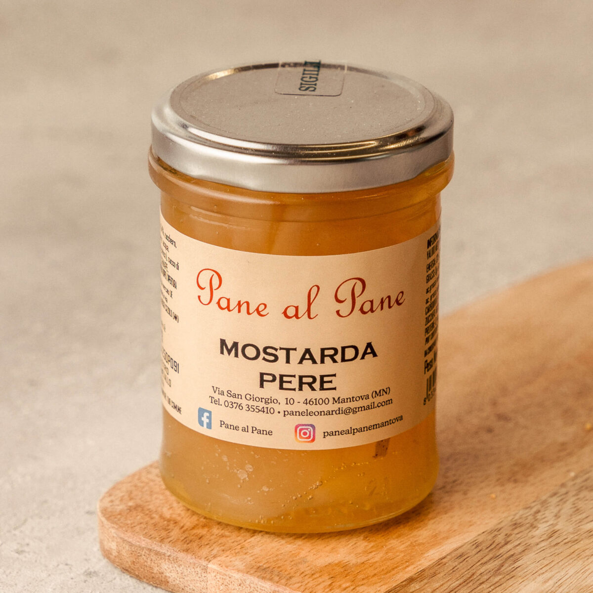 Pane al Pane Mostarda di pere per formaggi