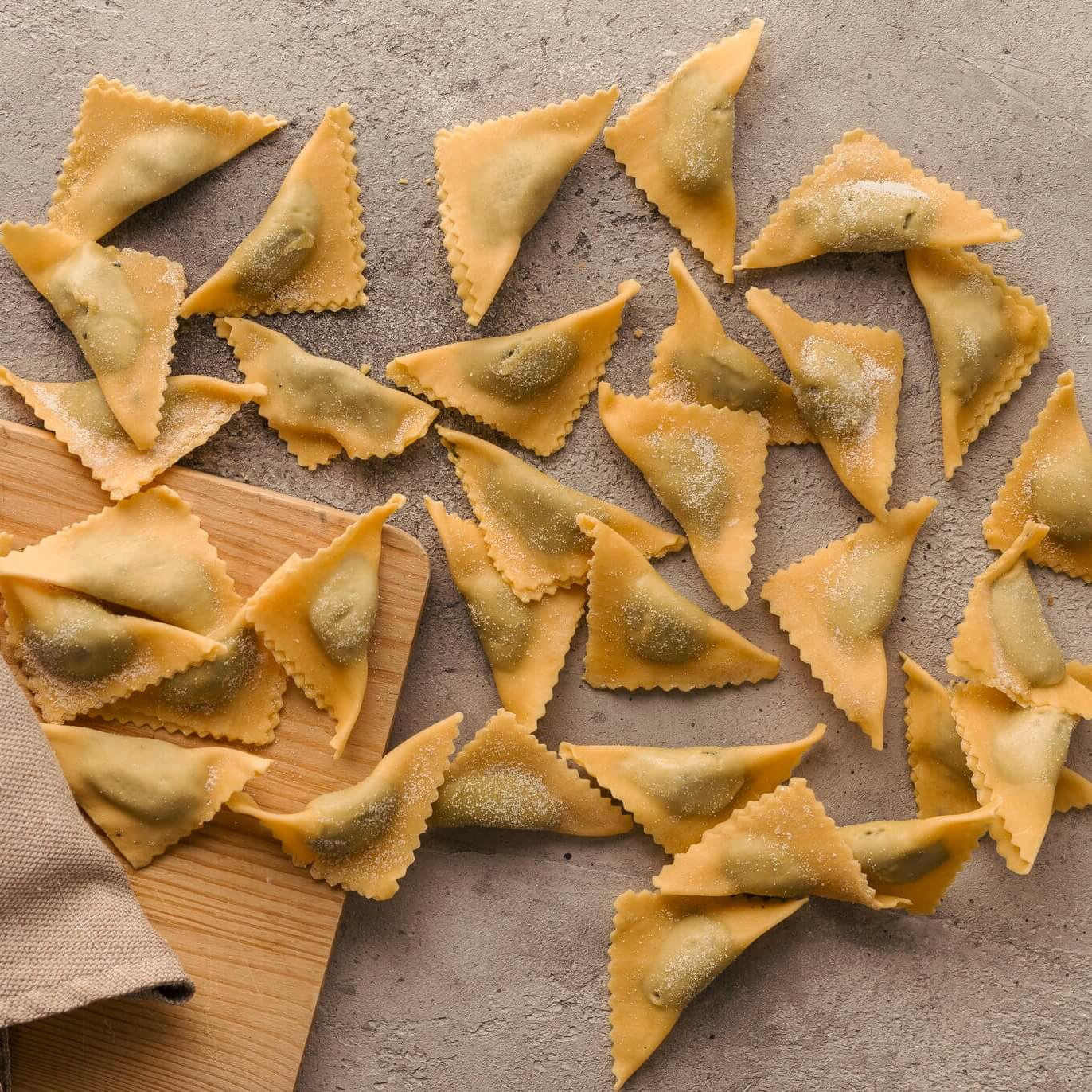 Pane al Pane Ravioli erba amara freschi al Grana Padano