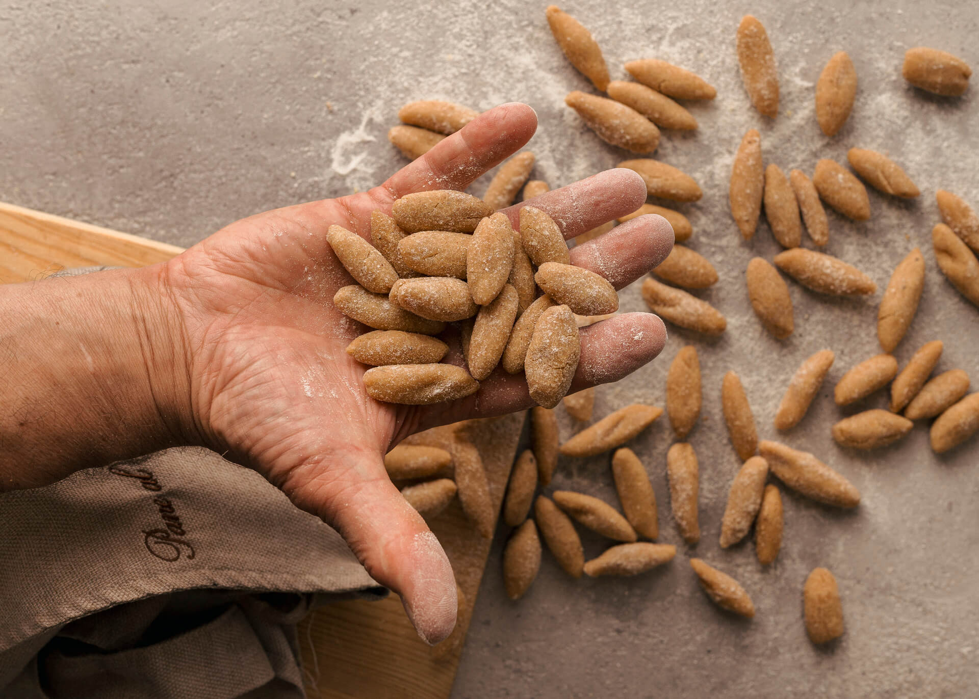 Pane al Pane Capunsei gnocchi di pane freschi alla salvia