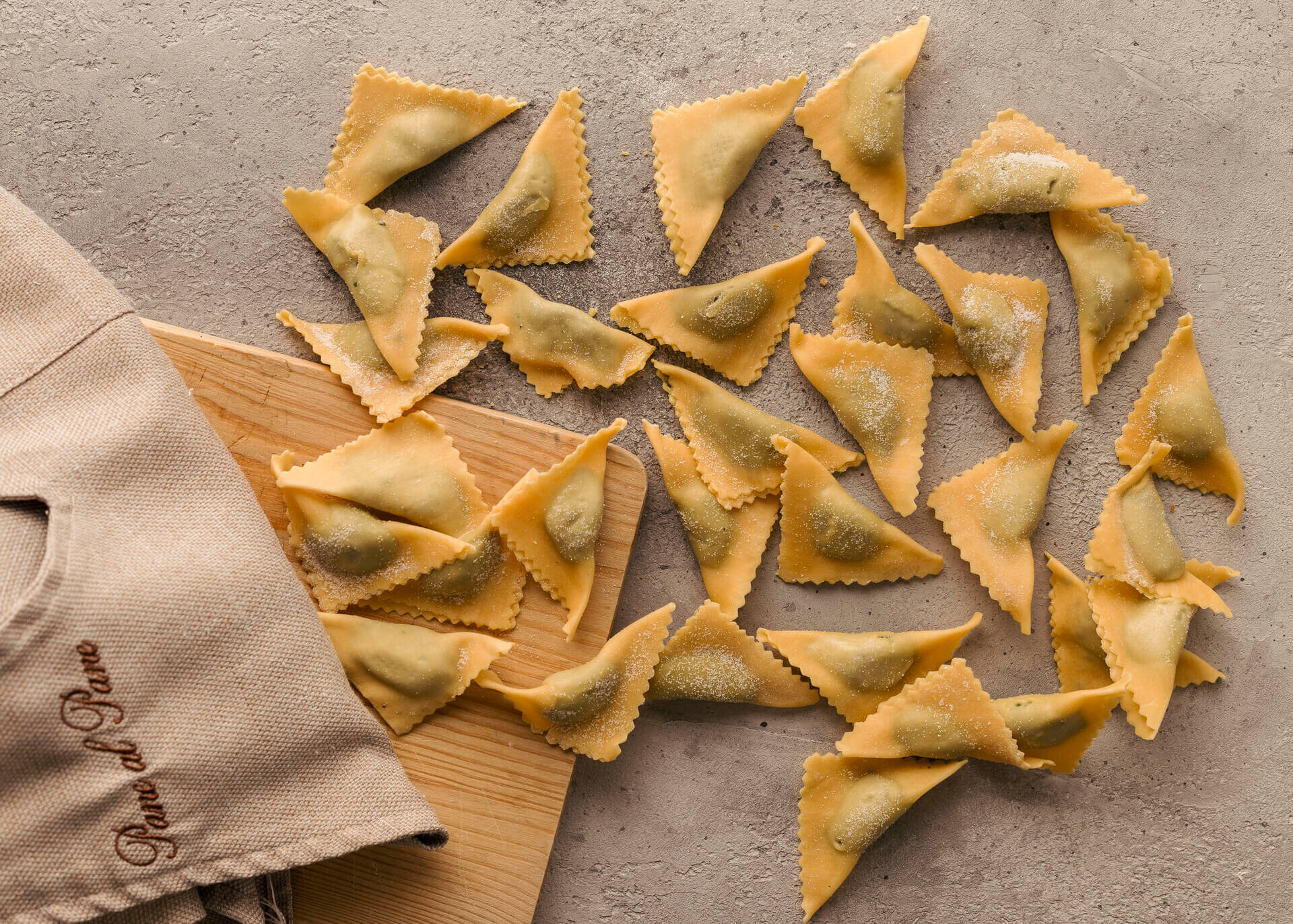 Pane al Pane Ravioli erba amara freschi al Grana Padano