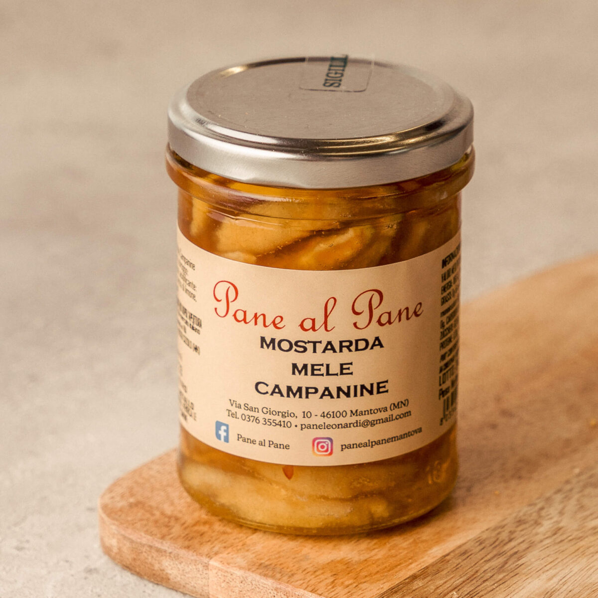 Panificio Pane al Pane Mostarda Mele Campanine dolce piccante
