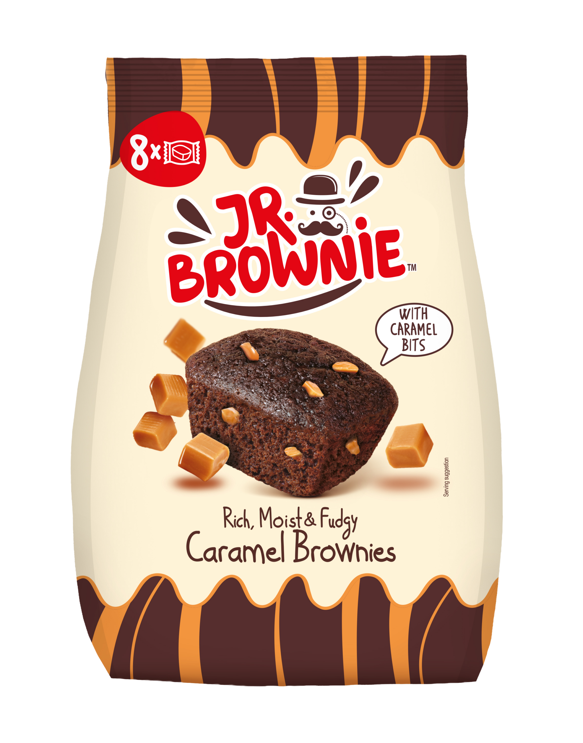 Mr Brownie Brownies al caramello 5 confezioni cioccolato
